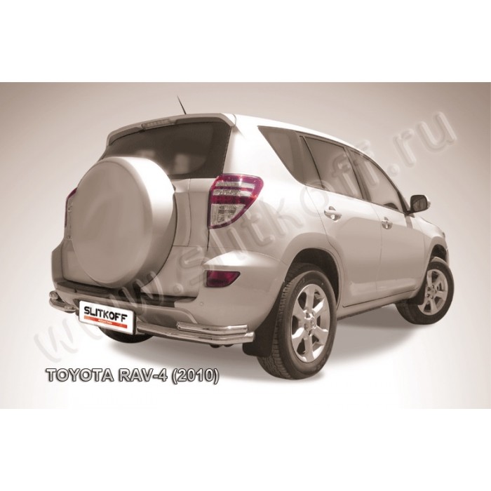 Уголки двойные 57-42 мм серебристые для Toyota RAV4 2010-2013 артикул TR410014S