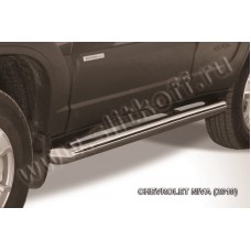 Пороги труба 76 мм для Chevrolet Niva 2009-2020