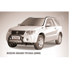 Кенгурятник 76 мм низкий чёрный для Suzuki Grand Vitara 3 двери 2008-2011
