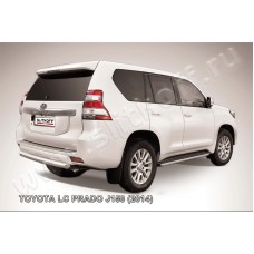 Защита заднего бампера 76 мм короткая для Toyota Land Cruiser Prado 150 2013-2017