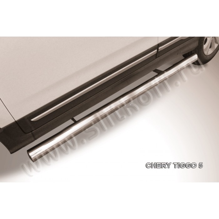 Пороги труба 76 мм для Chery Tiggo 5 2014-2020 артикул CT5006
