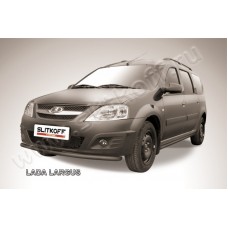 Защита переднего бампера 42 мм чёрная для Lada Largus 2012-2023