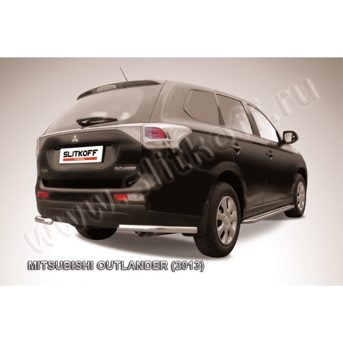 Уголки 57 мм серебристые для Mitsubishi Outlander 2012-2014 артикул MOUT13012S