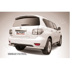 Уголки 76 мм серебристые для Nissan Patrol 2010-2023