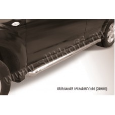Пороги труба 76 мм для Subaru Forester 2008-2013