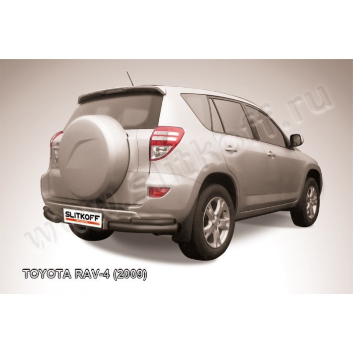 Уголки двойные 76-42 мм чёрные для Toyota RAV4 2009-2010 артикул TR409013B