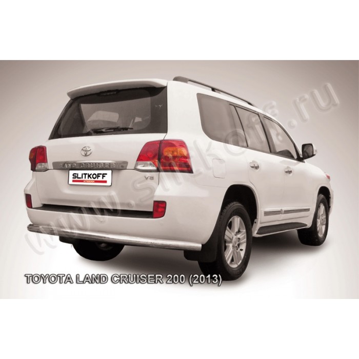 Защита заднего бампера 76 мм для Toyota Land Cruiser 200 2012-2015