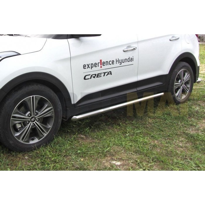 Пороги труба 57 мм для Hyundai Creta 2016-2024 артикул HCRET4WD008