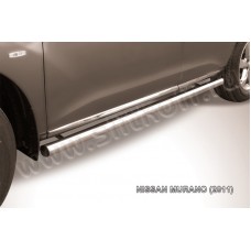 Пороги труба 57 мм для Nissan Murano 2010-2016