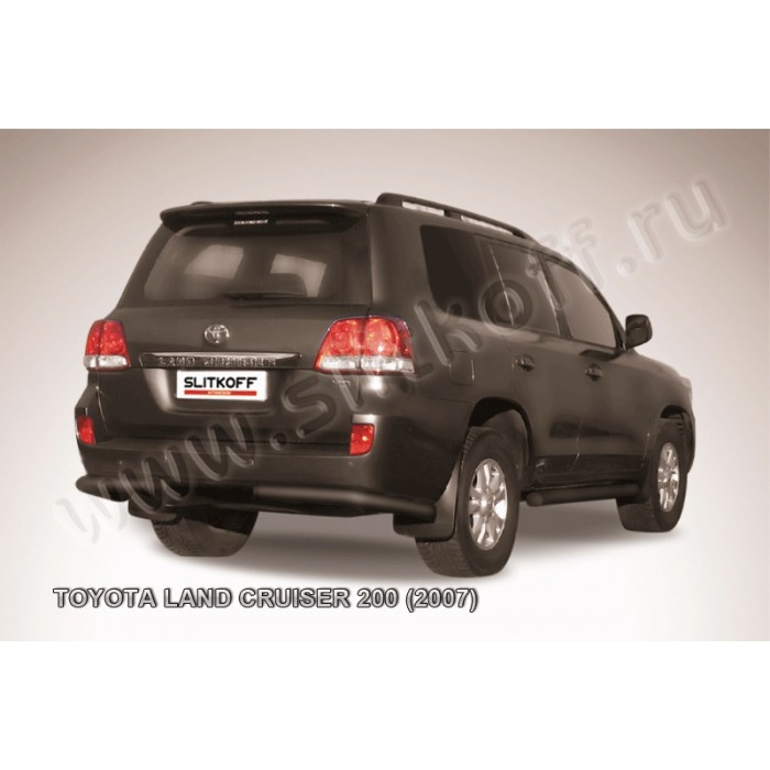 Уголки 76 мм чёрные для Toyota Land Cruiser 200 2007-2011 артикул TLC2025B