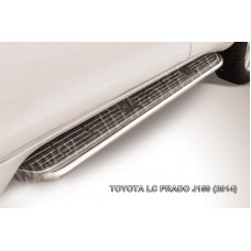 Защита штатных порогов 42 мм для Toyota Land Cruiser Prado 150 2013-2017