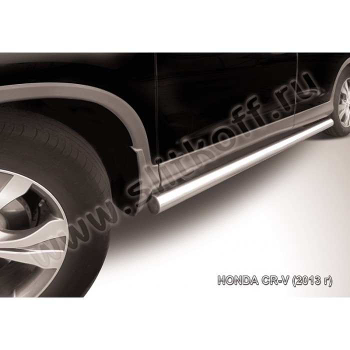 Пороги труба 76 мм для Honda CR-V 2012-2017 артикул HCRV13006