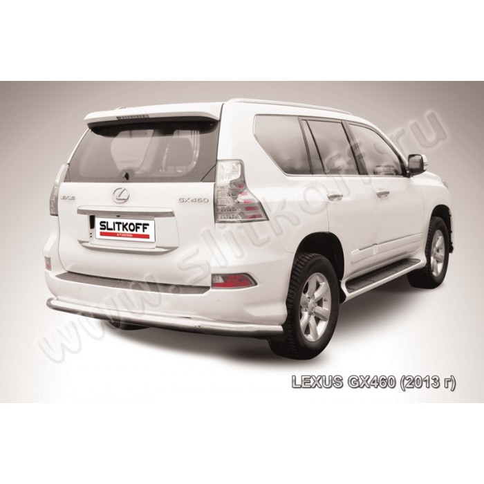 Защита заднего бампера 76 мм для Lexus GX460 2014-2019 артикул LGX13009