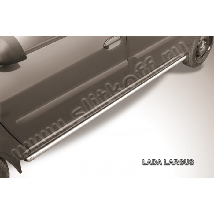 Пороги труба 42 мм для Lada Largus 2012-2023 артикул LadLar002
