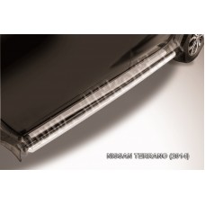 Пороги труба 57 мм для Nissan Terrano 2014-2023
