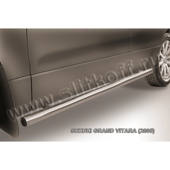 Пороги труба 57 мм для Suzuki Grand Vitara 2005-2007 артикул SGV05011