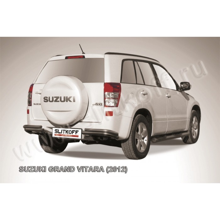 Уголки двойные 57-42 мм чёрные для Suzuki Grand Vitara 2012-2015 артикул SGV12008B