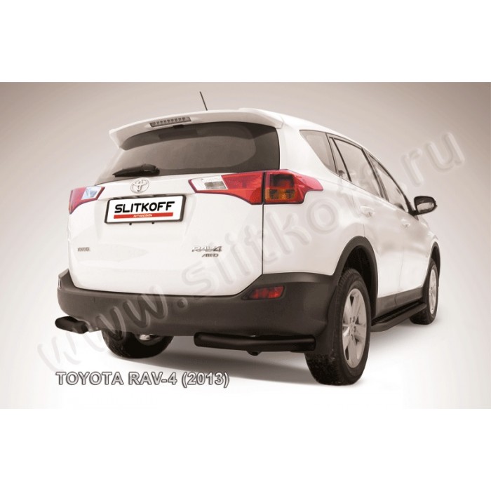 Уголки 76 мм чёрные для Toyota RAV4 2013-2015 артикул TR413016B