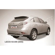 Защита заднего бампера 57 мм серебристая для Lexus RX-270/350/450 2009-2012