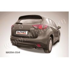 Защита заднего бампера 57 мм чёрная для Mazda CX-5 2011-2017