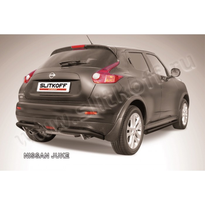 Уголки 57 мм чёрные для Nissan Juke 2WD 2010-2018 артикул NJ2WD010B