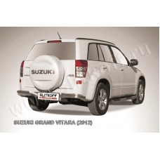 Уголки двойные 57-42 мм серебристые для Suzuki Grand Vitara 2012-2015