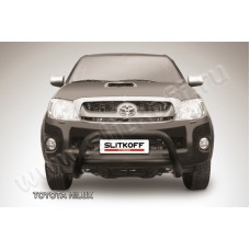Кенгурятник 76 мм низкий чёрный для Toyota Hilux 2005-2011
