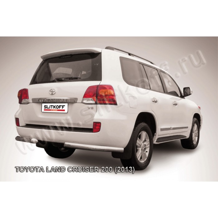 Уголки 76 мм серебристые для Toyota Land Cruiser 200 2013-2015 артикул TLC213018S