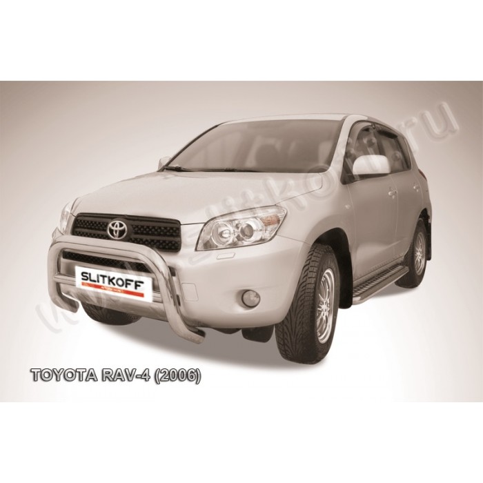 Кенгурятник 76 мм низкий для Toyota RAV4 2006-2009 артикул TR4002