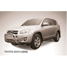 Кенгурятник 57 мм низкий c защитой картера для Toyota RAV4 2009-2010