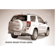 Защита заднего бампера 57 мм волна чёрная для Suzuki Grand Vitara 3 двери 2008-2011