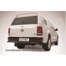 Защита заднего бампера 57 мм чёрная для Volkswagen Amarok 2010-2016