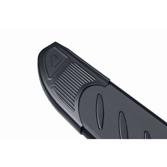 Пороги алюминиевые Elite Black для Lada XRay 2016-2022 артикул ALLadXR011