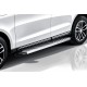 Пороги алюминиевые Elite Silver для Lada Largus 2012-2022 артикул ALLadLar012