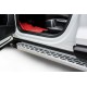 Пороги алюминиевые Premium Silver для Lexus NX 2014-2022 артикул ALLNX010