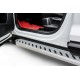 Пороги алюминиевые Prestige Silver для Lexus RX-350 2015-2022 артикул ALLRX15008