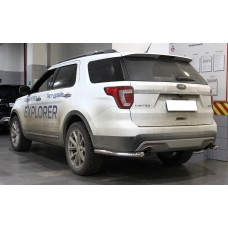 Защита задняя уголки 60 мм для Ford Explorer 2015-2017