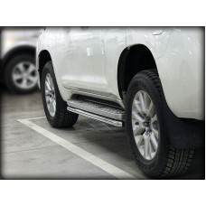Защита штатного порога 53 мм для Toyota Land Cruiser Prado 150 2020-2023