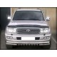 Защита передняя двойная 76-60 мм с защитой картера для Toyota Land Cruiser 100 1998-2007 артикул LC_4