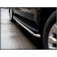 Защита штатного порога 53 мм под порог для Toyota Sequoia 2008-2023