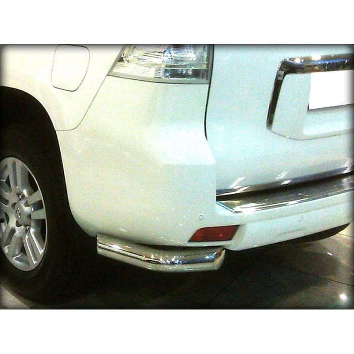 Защита задняя уголки 76 мм для Toyota Land Cruiser Prado 150 2009-2013 артикул LCPR10_5