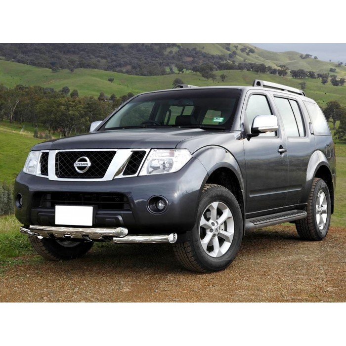 Защита переднего бампера Shark 76 мм для Nissan Pathfinder 2010-2014 артикул NP10_1