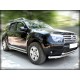 Защита штатного порога 60 мм по форме короба для Renault Duster 2011-2015 артикул RD_2.1