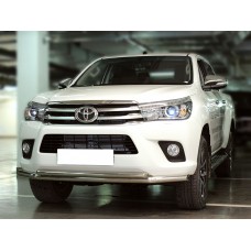 Защита передняя двойная 60-43 мм для Toyota Hilux 2015-2020