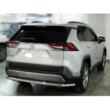Защита заднего бампера большая 60 мм для Toyota RAV4 2019-2023