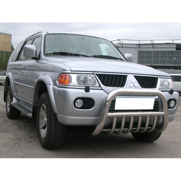 Кенгурин 76 мм с защитой картера 43 мм для Mitsubishi Pajero Sport 1998-2007 артикул MPS_1