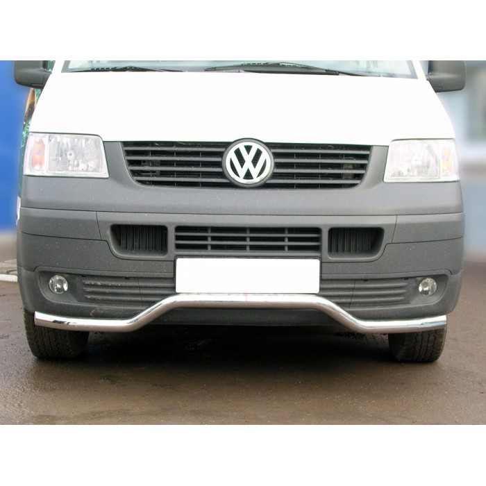 Защита переднего бампера Сити Гард без листа защиты картера для Volkswagen T5 2003-2009 артикул WLT5_1.2