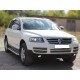 Пороги с площадкой алюминиевый лист 60 мм для Volkswagen Touareg 2002-2018 артикул WLT_2.2