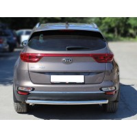Защита задняя двойная волна 60-43 мм для Kia Sorento Prime 2018-2020