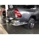 Защита задняя двойные уголки 76-43 мм для Toyota Hilux 2020-2023 артикул TH20_3.1